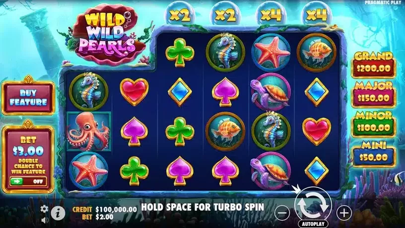 Wild Wild Pearls slot screenshot 1