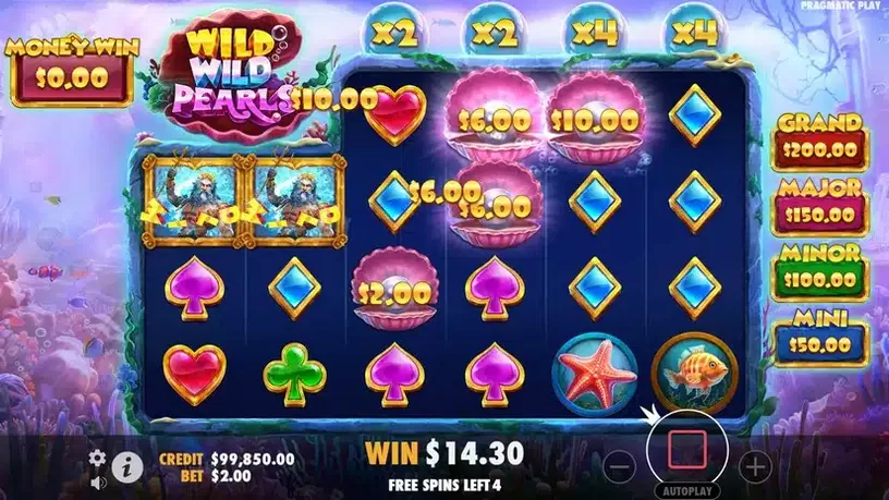 Wild Wild Pearls slot screenshot 5