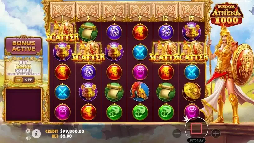Wisdom of Athena 1000 slot screenshot 2
