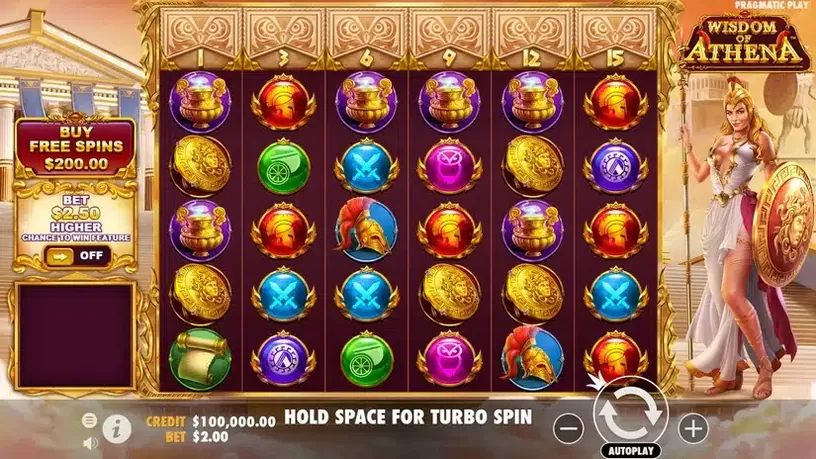 Wisdom of Athena slot screenshot 1