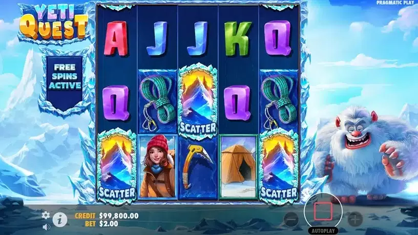 Yeti Quest slot screenshot 2