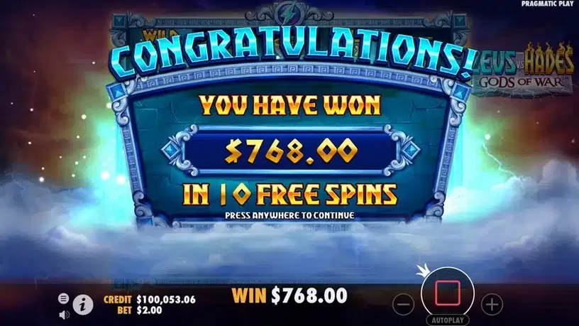 Zeus vs Hades – Gods of War slot screenshot 7