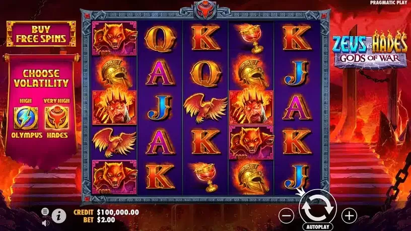 Zeus vs Hades – Gods of War slot screenshot 1