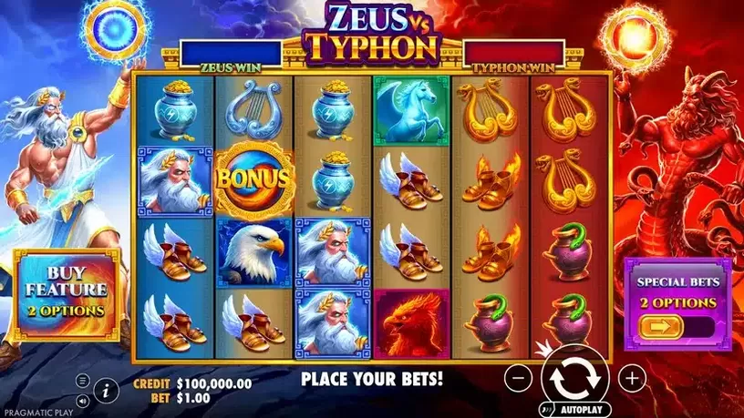 Zeus vs Typhon slot screenshot 1