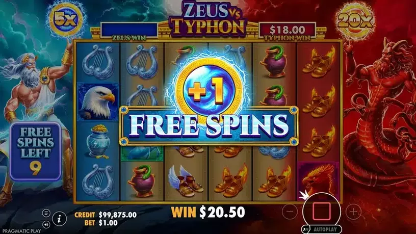 Zeus vs Typhon slot screenshot 3