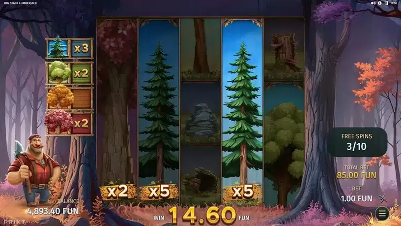 Big Stack Lumberjack slot screenshot 5