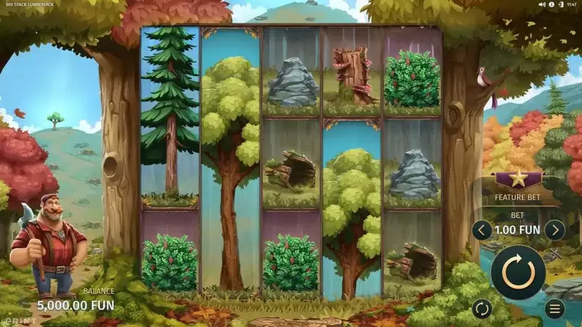 Big Stack Lumberjack slot screenshot 1