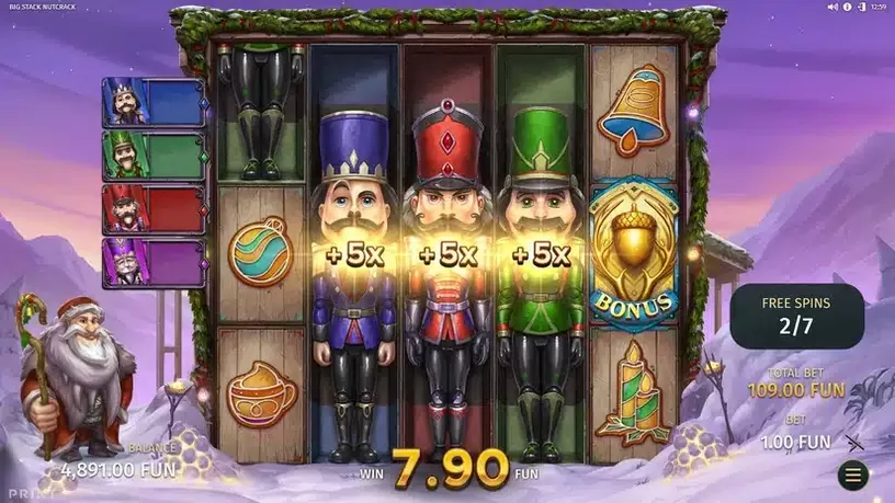 Big Stack Nutcrack slot screenshot 3