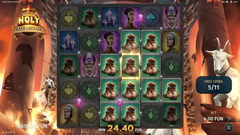 Holy Hand Grenade slot screenshot 5