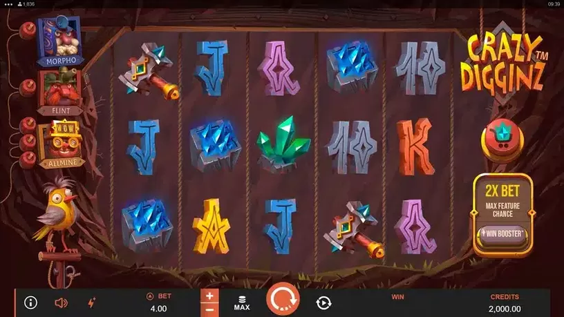 Crazy Digginz slot screenshot 1