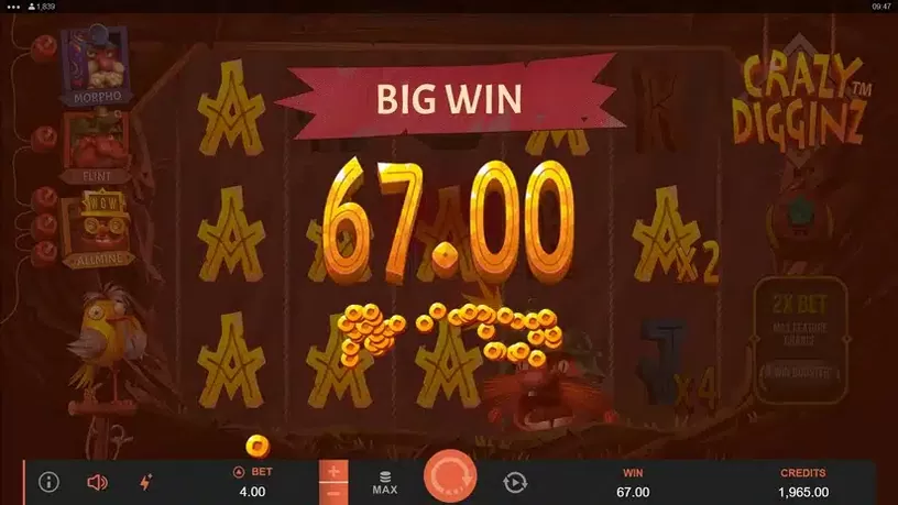 Crazy Digginz slot screenshot 4