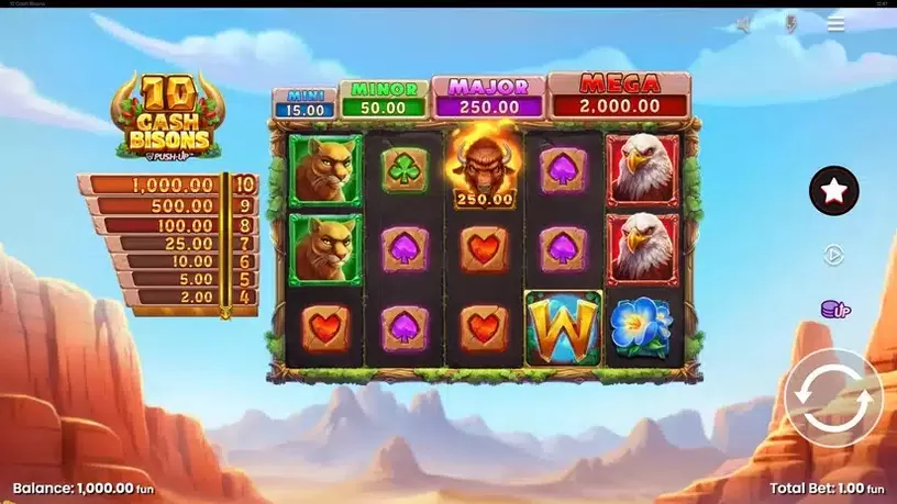 10 Cash Bisons slot screenshot 1