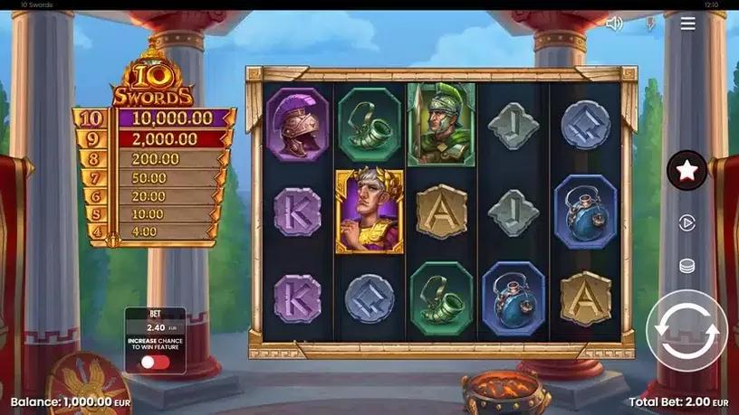 10 Swords slot screenshot 1