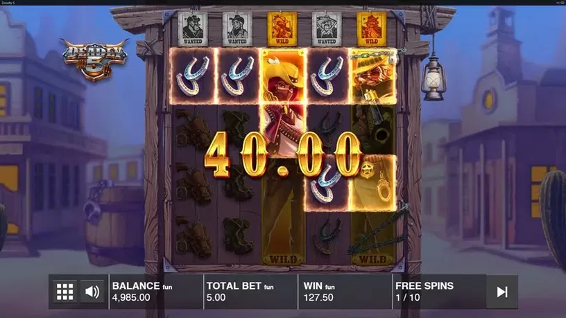 Deadly 5 slot screenshot 4