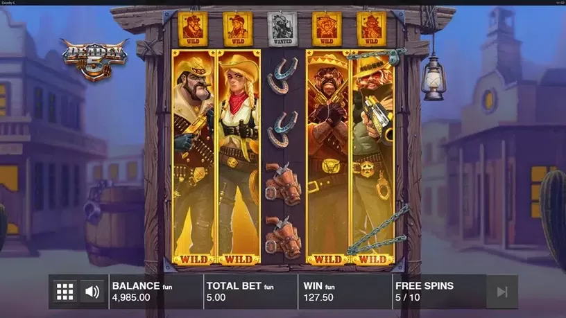Deadly 5 slot screenshot 5