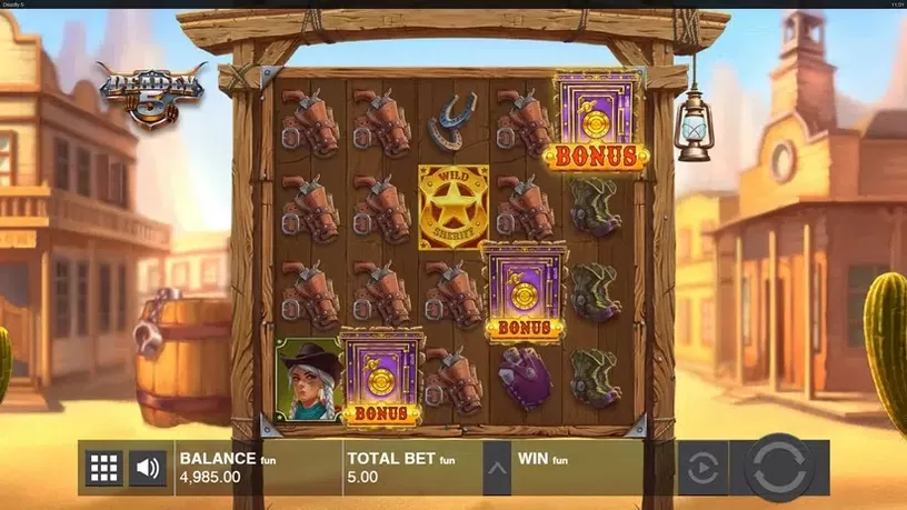 Deadly 5 slot screenshot 2