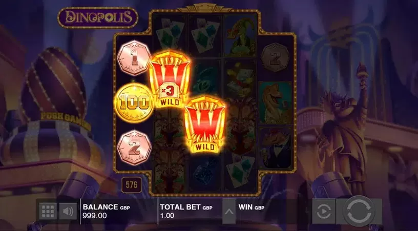 Dinopolis slot screenshot 3