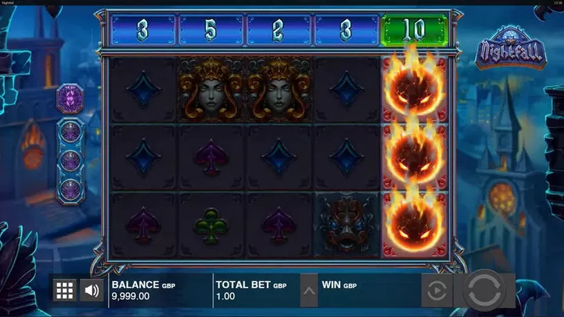 Nightfall slot screenshot 1