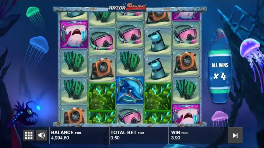 Razor Shark slot screenshot 6