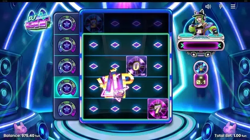 DJ Cat slot screenshot 4