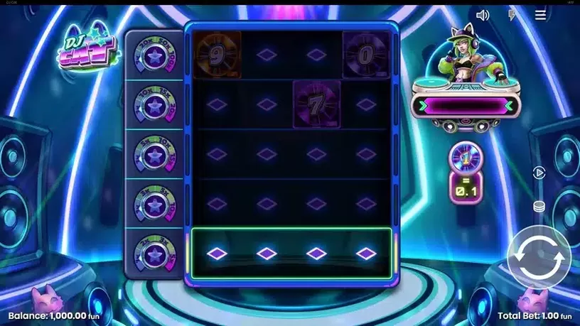 DJ Cat slot screenshot 1