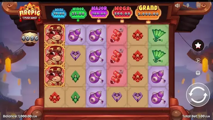 Fire Pig Push Ways slot screenshot 1