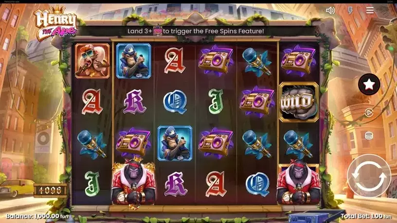 Henry The Ape slot screenshot 1