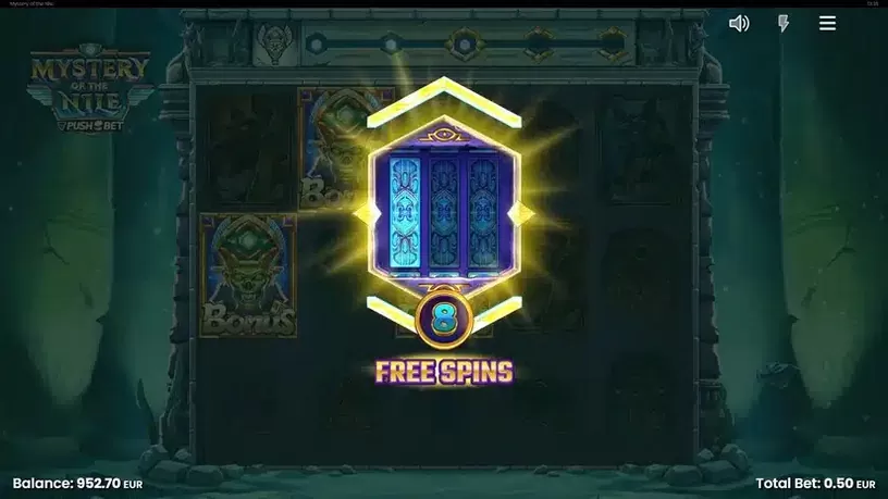 Mystery of the Nile slot screenshot 3