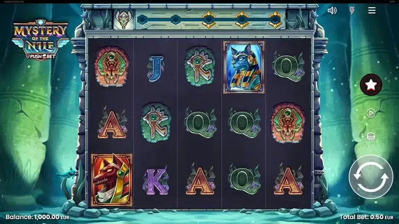 Mystery of the Nile slot screenshot 1