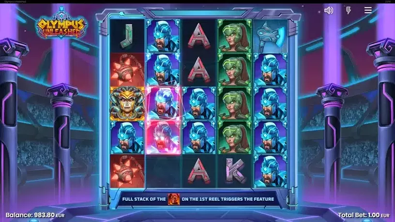 Olympus Unleashed slot screenshot 1