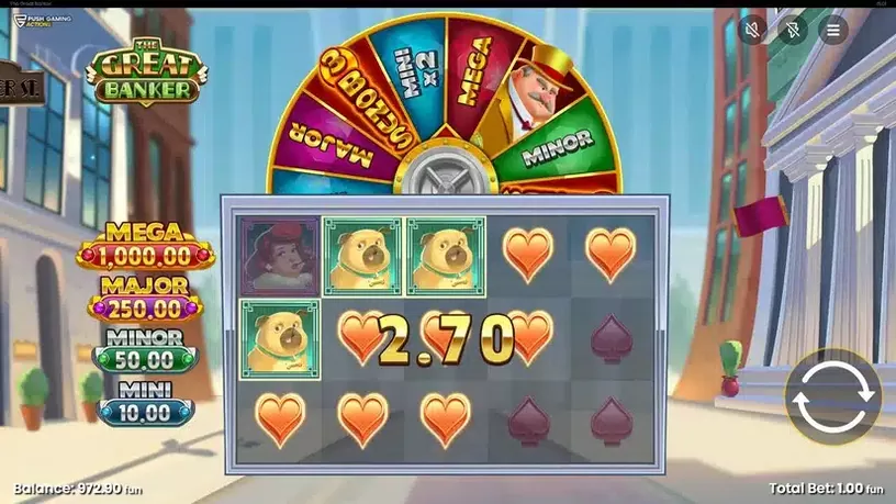 The Great Banker slot screenshot 2
