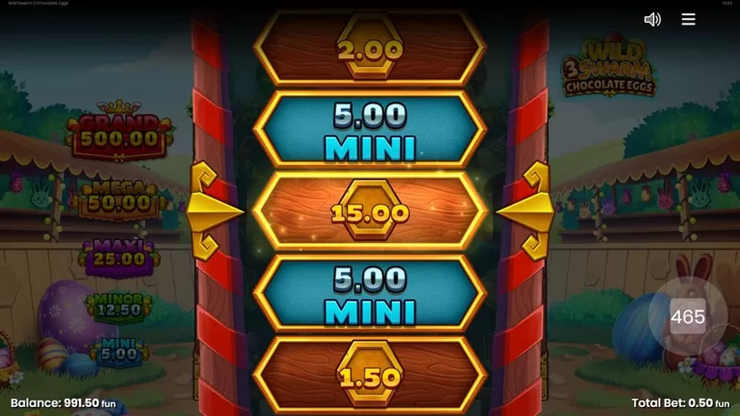 Wild Swarm 3 Chocolate Eggs slot screenshot 3