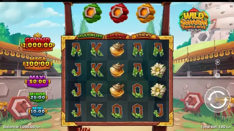 Wild Swarm Triple Hive slot screenshot 1