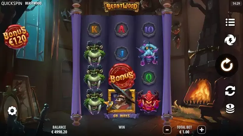 Beastwood slot screenshot 1