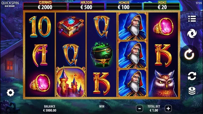 Blue Wizard slot screenshot 1