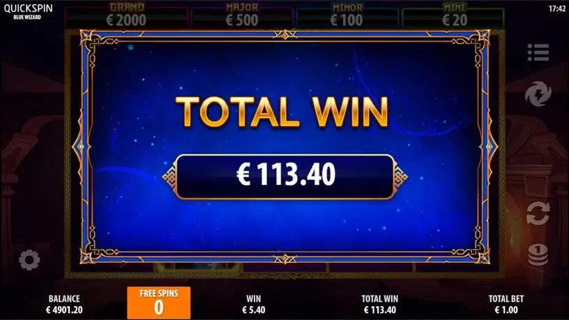 Blue Wizard slot screenshot 6