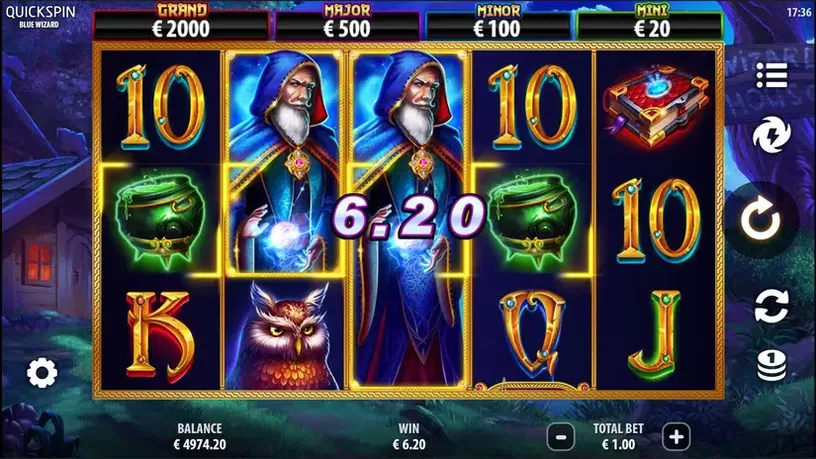 Blue Wizard slot screenshot 3
