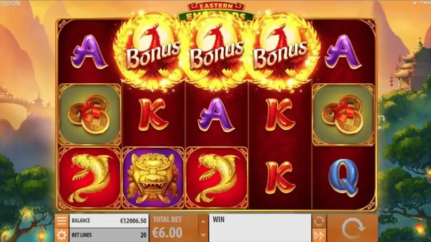 Eastern Emeralds slot screenshot 2