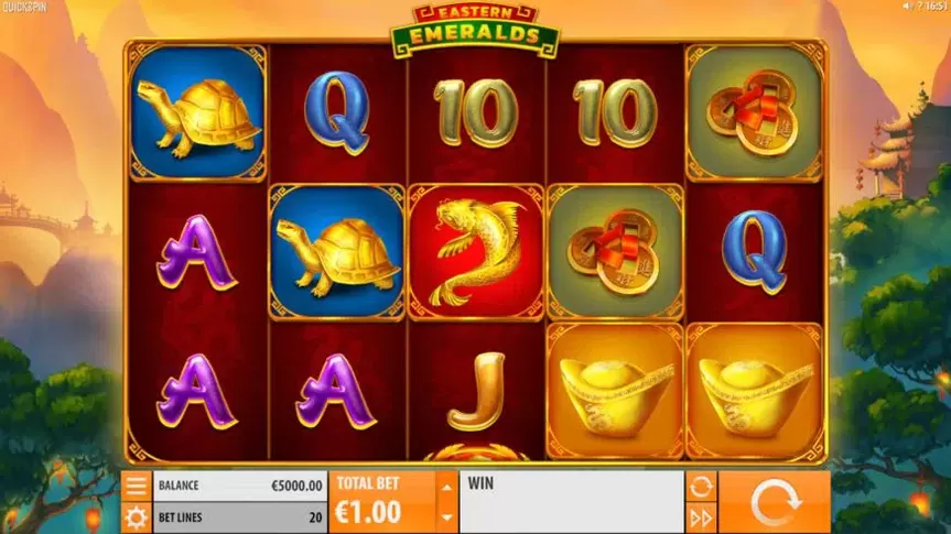 Eastern Emeralds slot screenshot 1