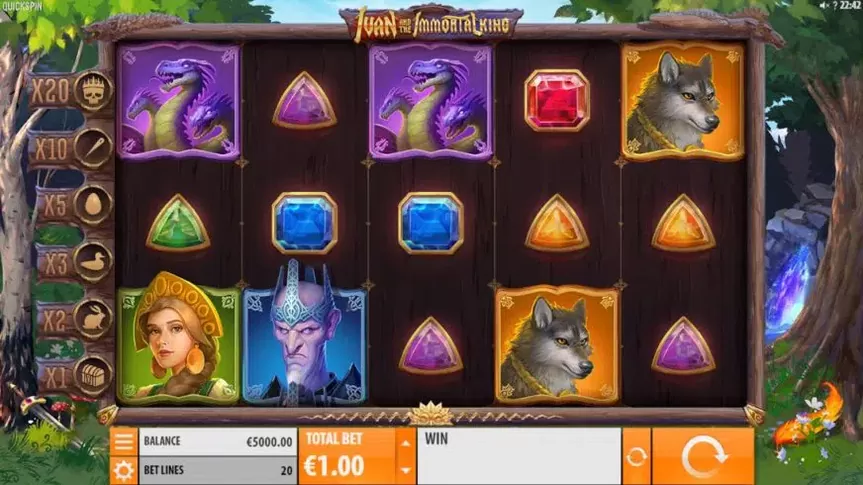 Ivan and the Immortal King slot screenshot 1