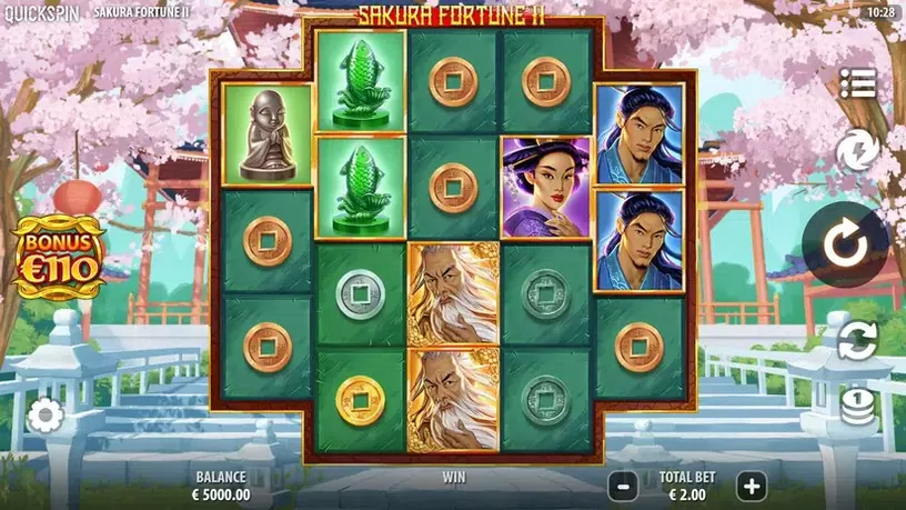 Sakura Fortune 2 slot screenshot 1