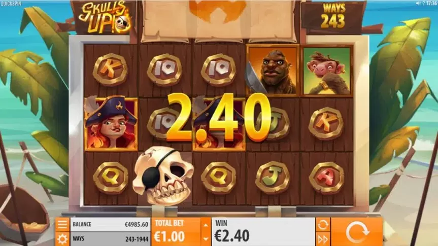 Skulls UP! slot screenshot 2