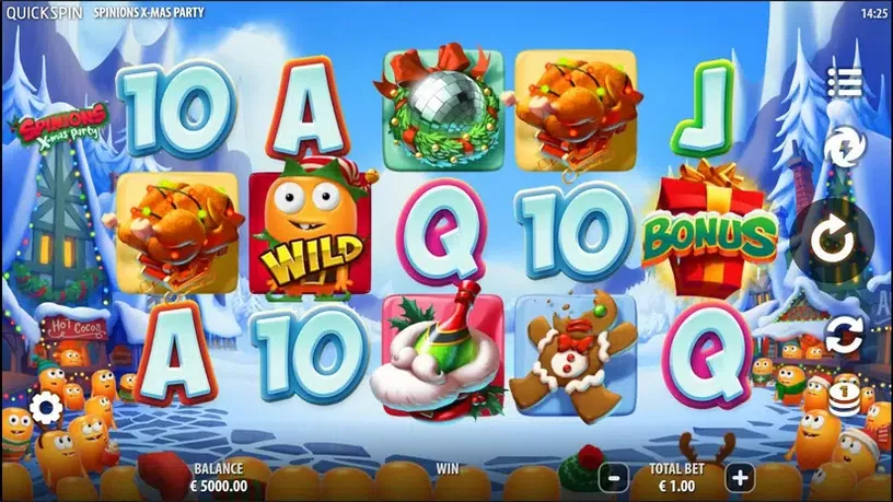 Spinions Christmas Party slot screenshot 1