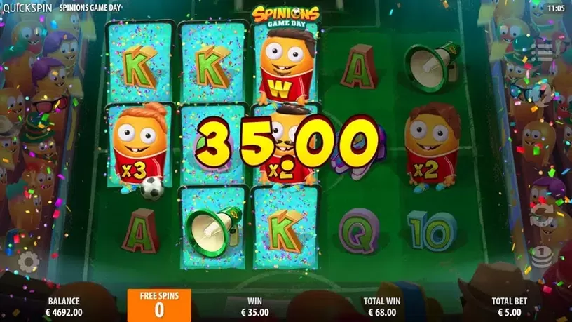 Spinions Game Day slot screenshot 7