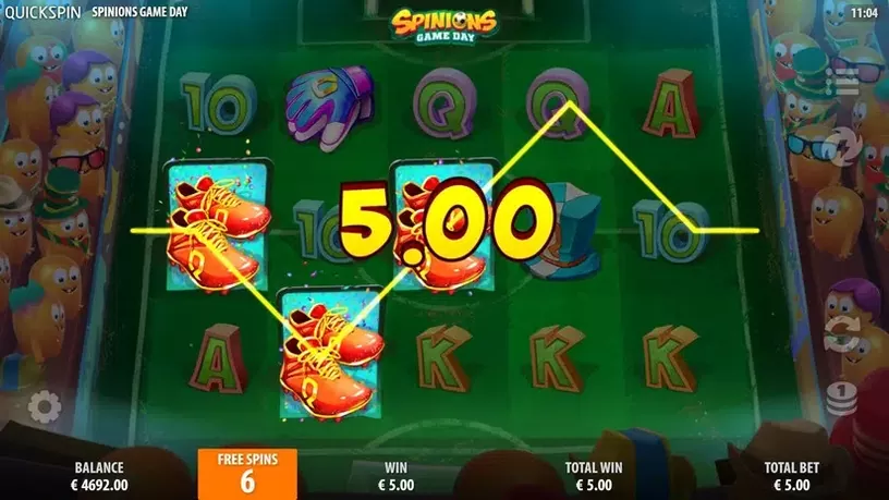Spinions Game Day slot screenshot 4