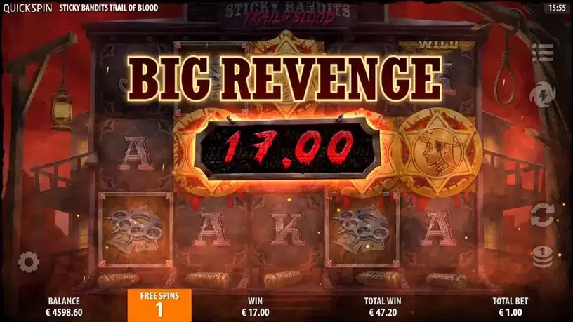 Sticky Bandits Trail of Blood slot screenshot 5