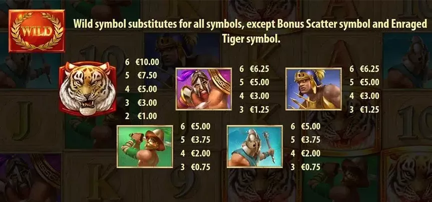 Tiger’s Glory slot screenshot 2