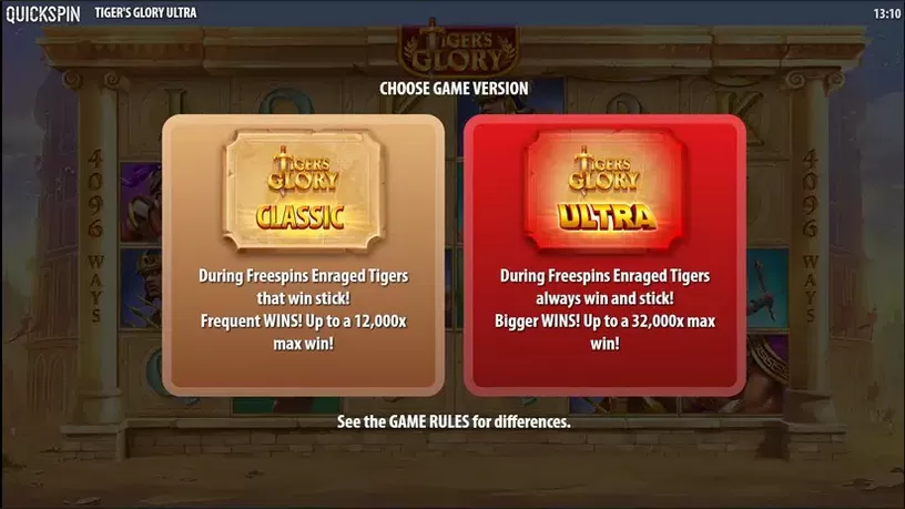Tigers Glory Ultra slot screenshot 1