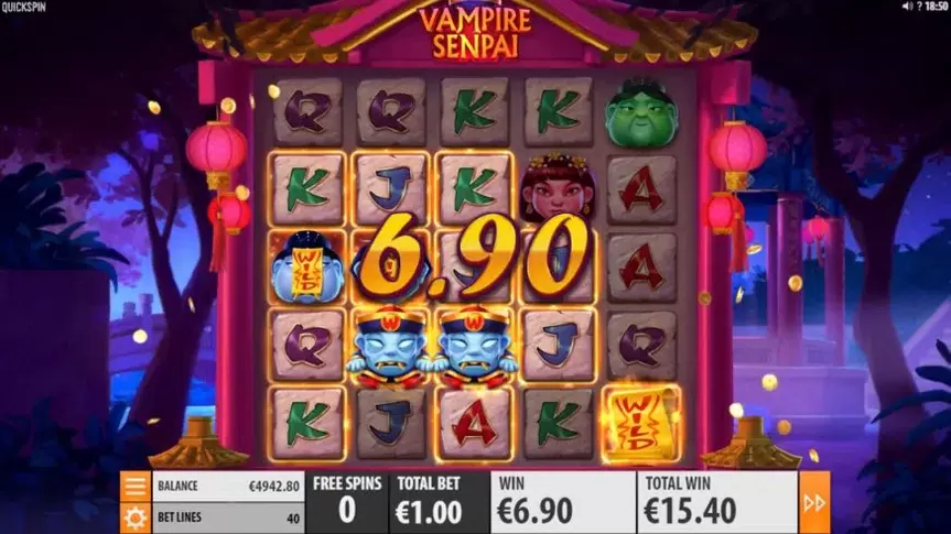 Vampire Senpai slot screenshot 5