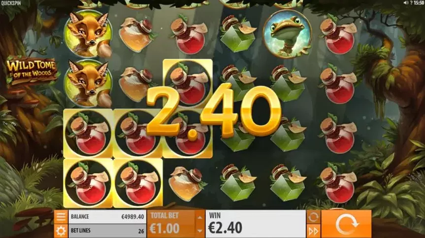 Wild Tome of the Woods slot screenshot 2